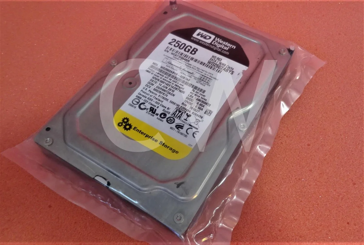 Silver 3.5 inch SATA hard drive bare unit