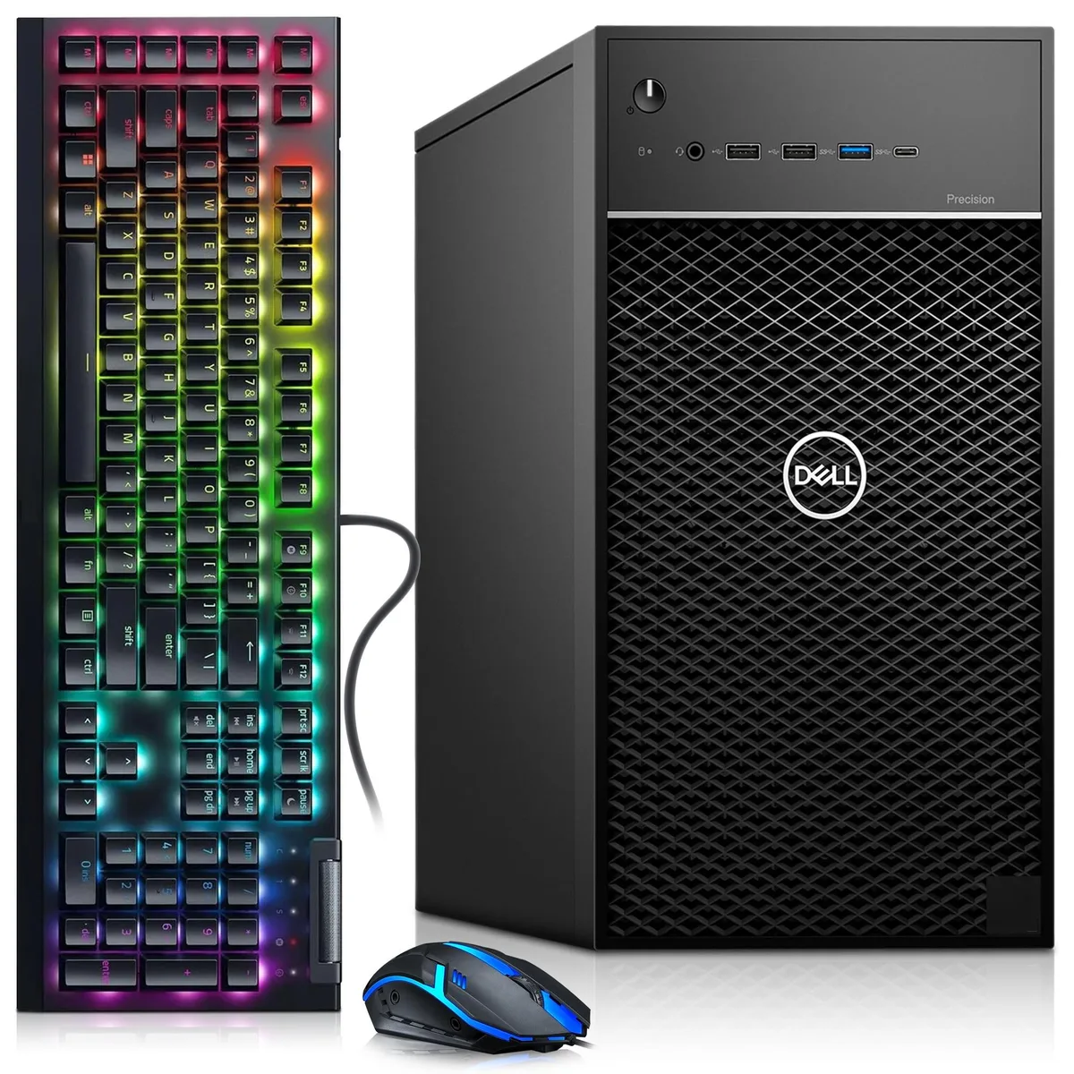 DELL DELL Precision 3630 desktop PC, Intel Core i7-8700 3.20GHz, 16GB DDR4, 512GB SSD, GT 1030, Windows 11 Pro — photo du produit