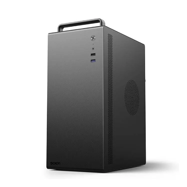 SOEYI SOEYI V200 Micro ATX/ITX PC Case Black — photo du produit