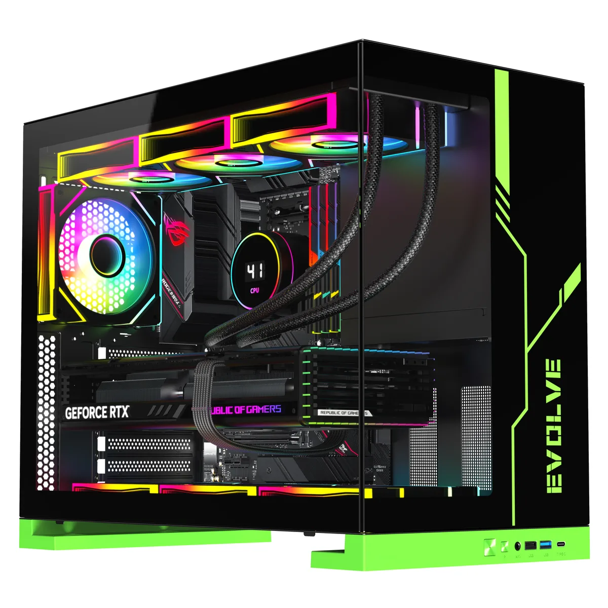 DIYPC DIYPC IDX8-BK-ARGB ATX Mid Tower PC Case — product photo