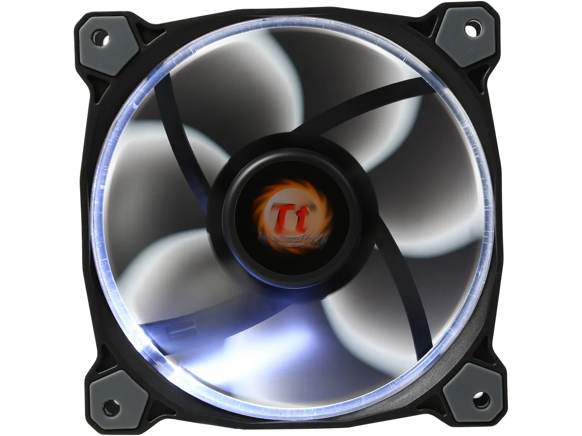 Thermaltake Thermaltake CL-F038-PL12WT-A 120 mm White LED Case Fan — productfoto
