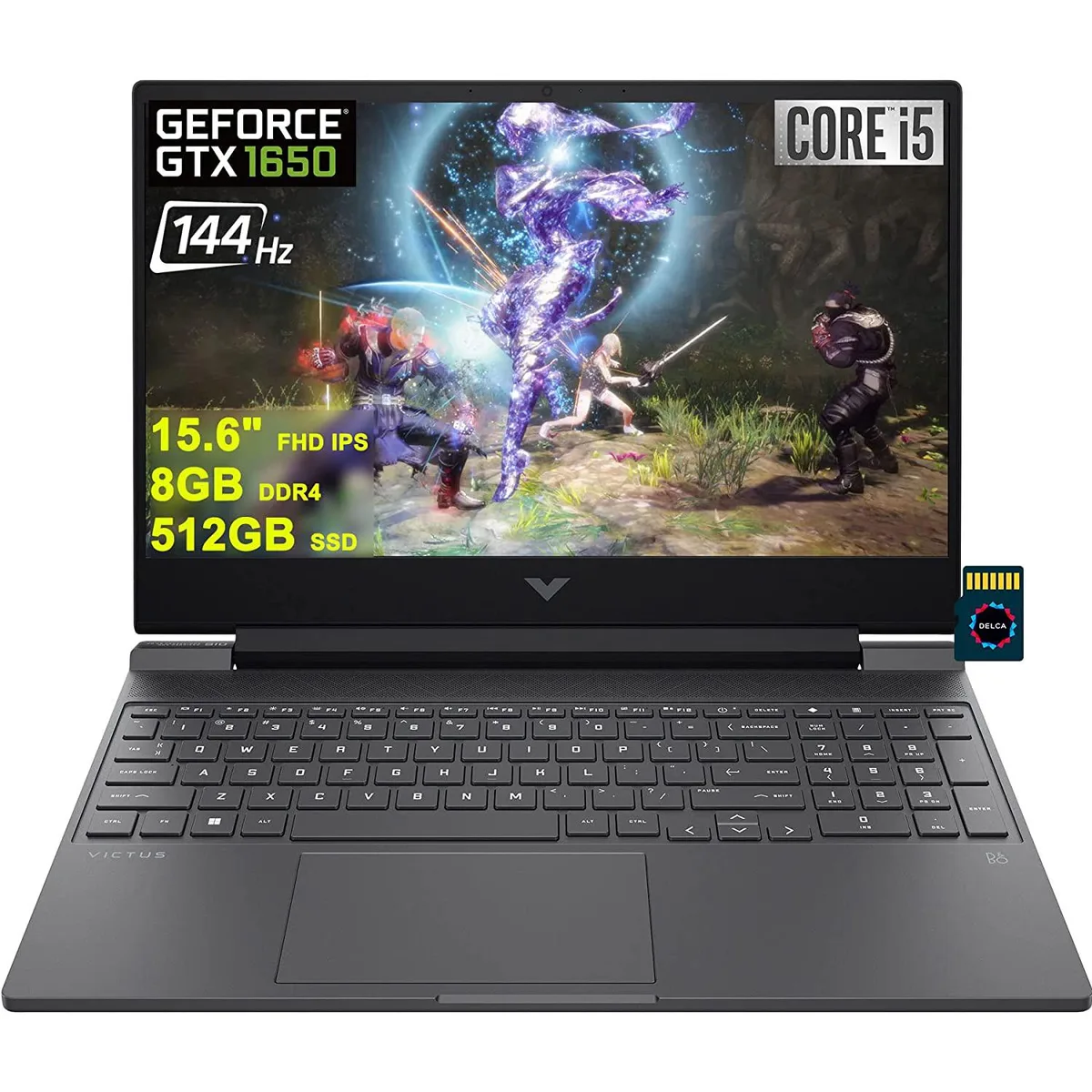 HP HP Victus 15 gaming laptop i5-12450H 8GB 512GB GTX 1650 15.6" 144Hz — product photo