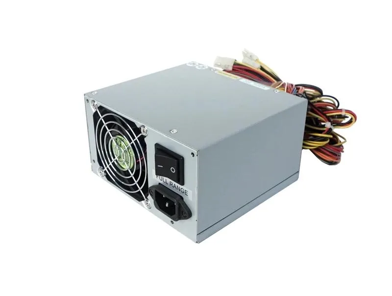 Standard ATX power supply unit in matte black metal casing