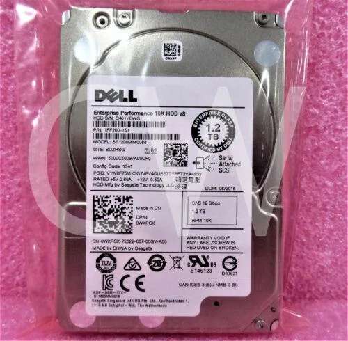 DELL DELL ST1200MM0088 1.2TB 10K RPM 12Gb/s 2.5" SAS internal hard drive — foto del producto