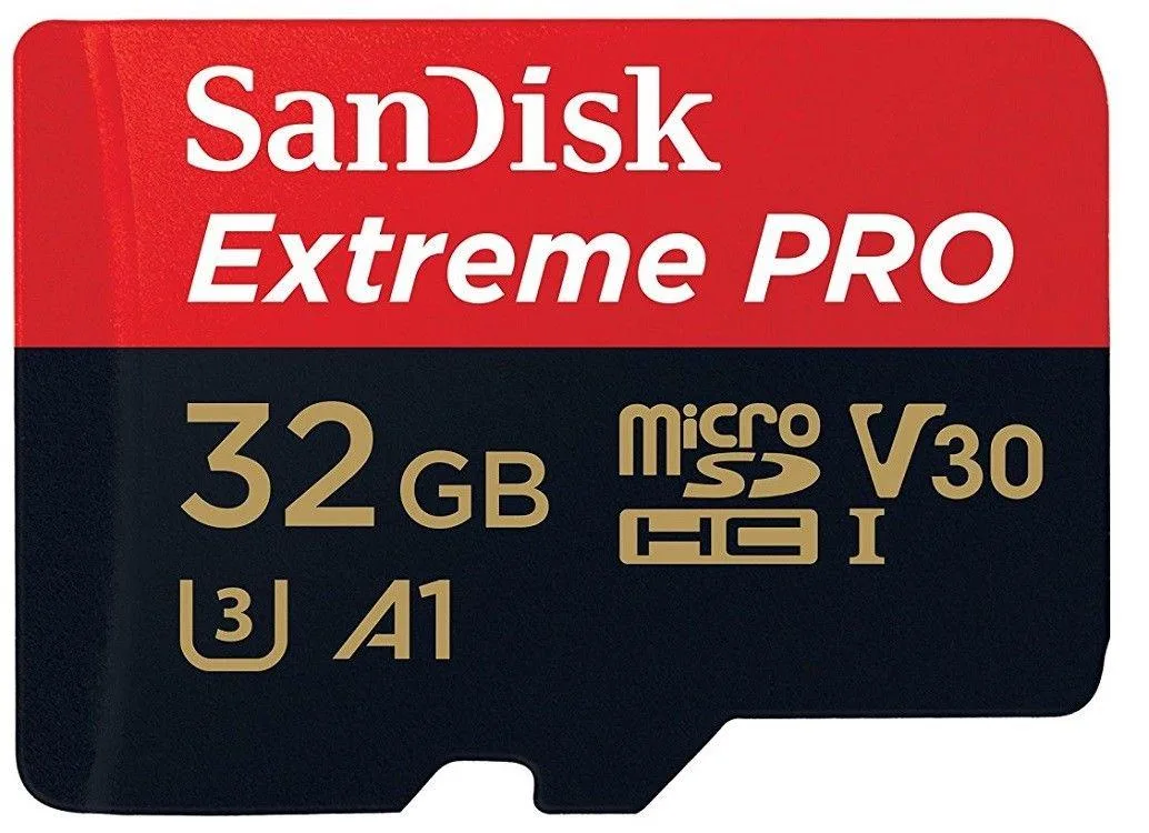 SanDisk SanDisk Extreme PRO 32GB microSDHC UHS-I U3 A1 V30 100MB/s with adapter — vörumynd