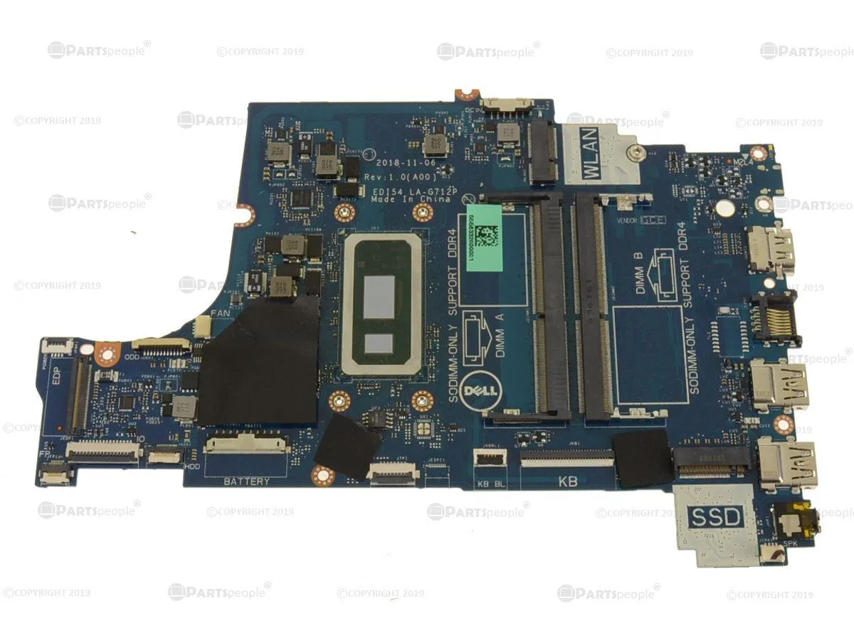 DELL DELL Inspiron 3580 3583 3780 Motherboard TWYDT i3-8145U 2.1GHz — photo du produit