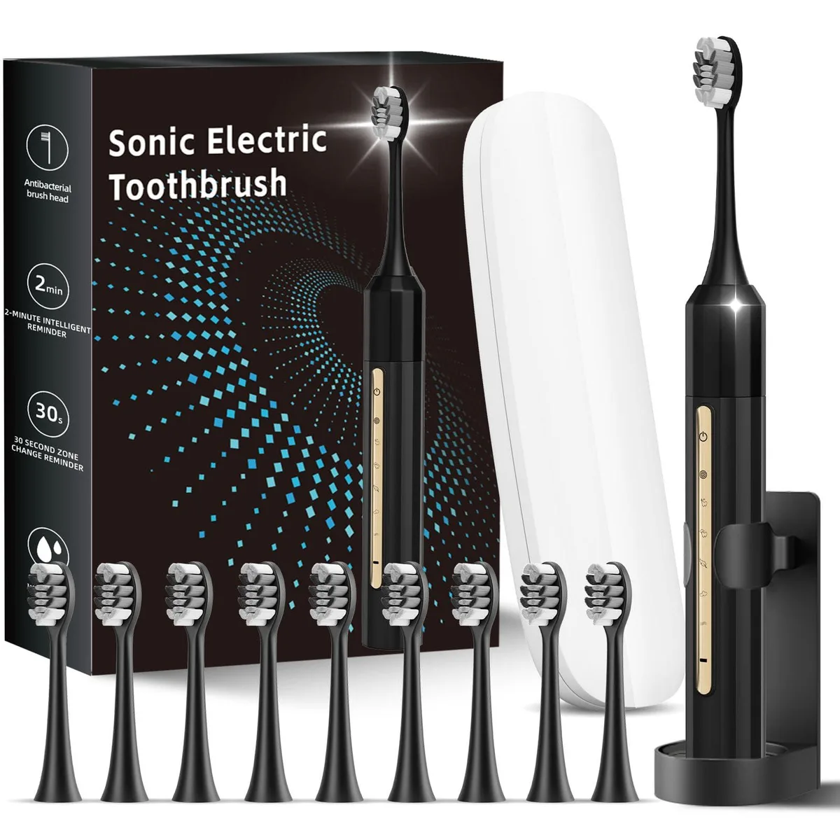 Waterpik Lumivoid A6 Sonic Toothbrush 10 Heads White — product photo