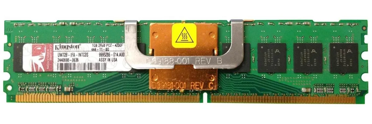 Kingston Technology Corp. Kingston Technology Corp. 1GB DDR2 PC2-4200F 533MHz UW728 desktop RAM — toote foto