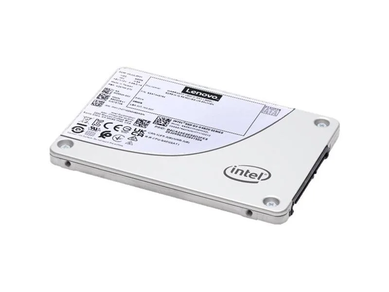 Lenovo ThinkSystem S4520 3.5 inch hot-swap SSD with silver metal casing and connector end