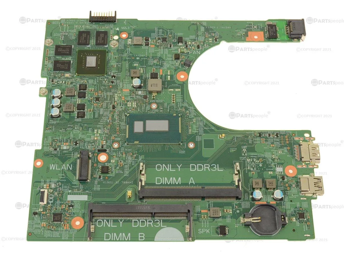 Dell Inspiron 3458 motherboard with on-board Core i3-4005U 1.7GHz and discrete Nvidia graphics