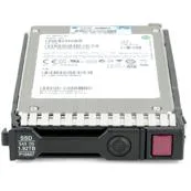 Silver 2.5 inch SAS enterprise SSD with green circuit board and gold connectors