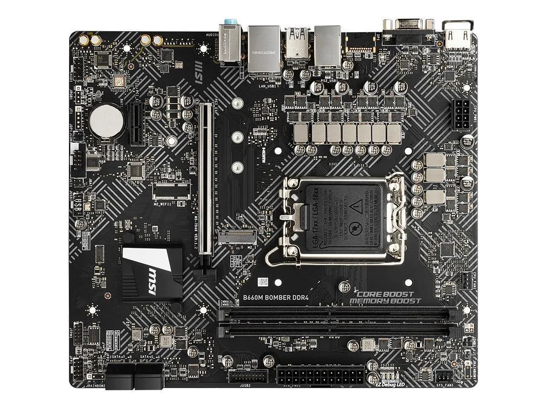 MSI MSI B660M BOMBER DDR4 Intel motherboard — photo du produit