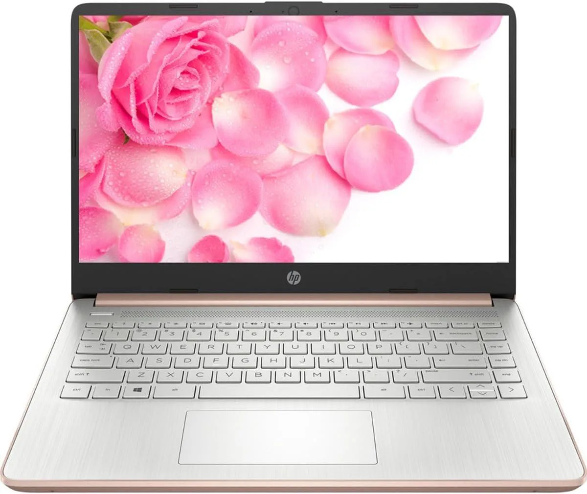Rose Gold 14 inch laptop with micro edge HD screen