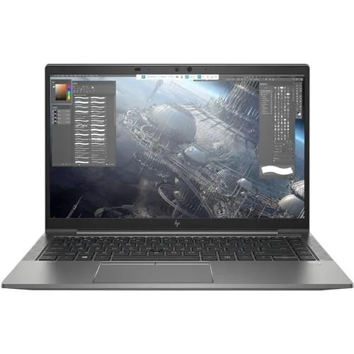 Grey 14-inch HP ZBook Firefly laptop, matte finish, closed lid
