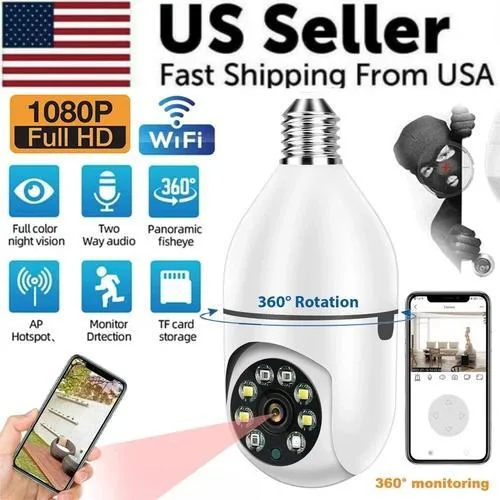 The Perfect Part The Perfect Part SmartCam 360° 1080P E27 Light Bulb Camera — produkto nuotrauka