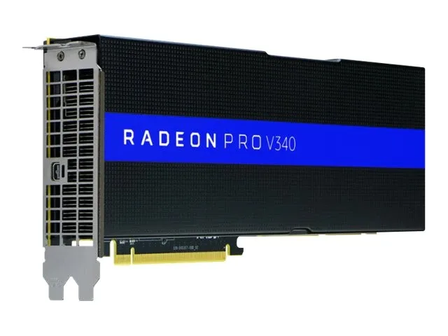 AMD AMD Radeon Pro V340 Fanless 32GB HBM2 graphics card — photo du produit