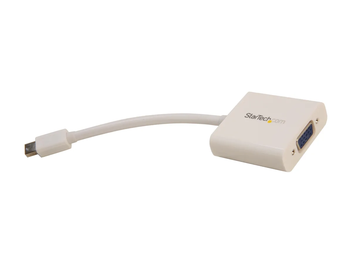 STARTECH STARTECH MDP2VGAW Mini DisplayPort to VGA audio video converter white 1080p — produktbild