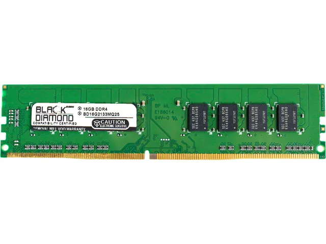 Black Diamond Memory Black Diamond Memory BD16G2133MQ25 16GB DDR4 2133 desktop RAM — снимка на продукта