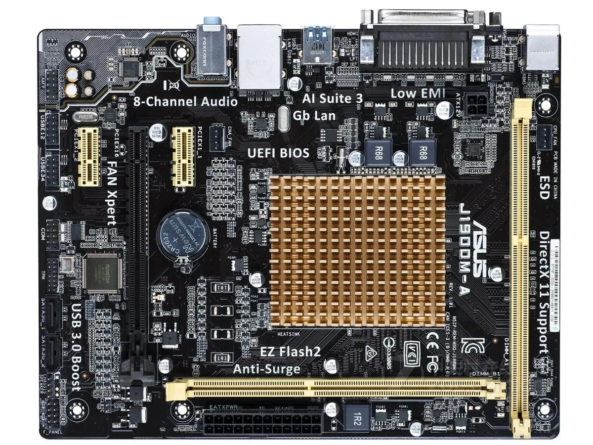 Green Micro ATX motherboard with DDR3 slots and silver I/O shield