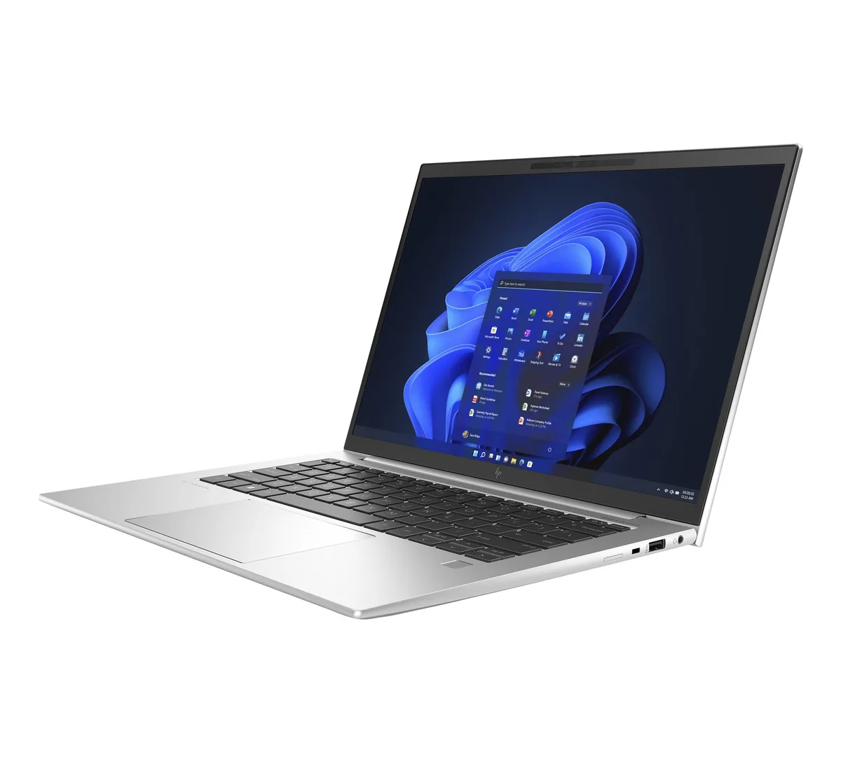 Silver HP 840 G9 laptop, thin light 14 inch non-touch FHD screen, Grade A condition