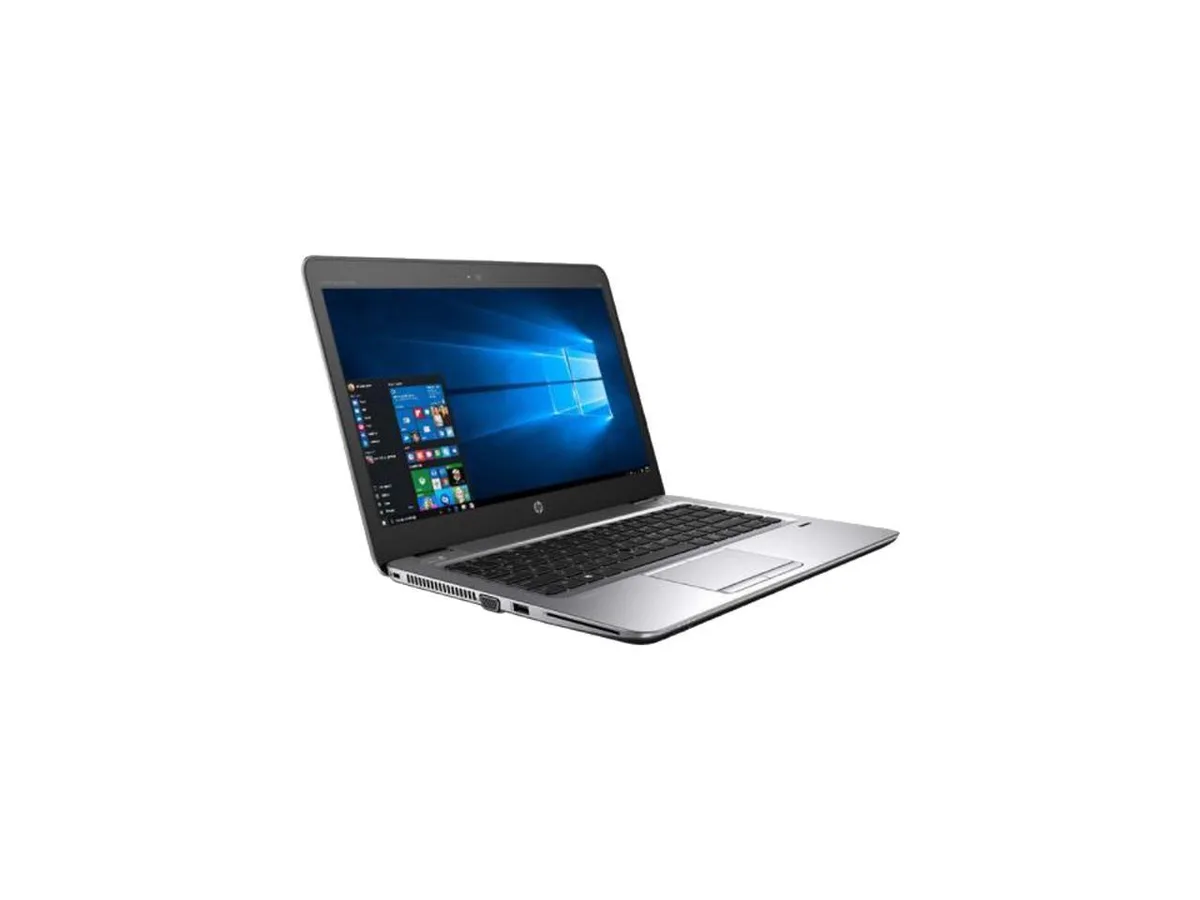 Silver 14 inch laptop with matte finish, no webcam above screen