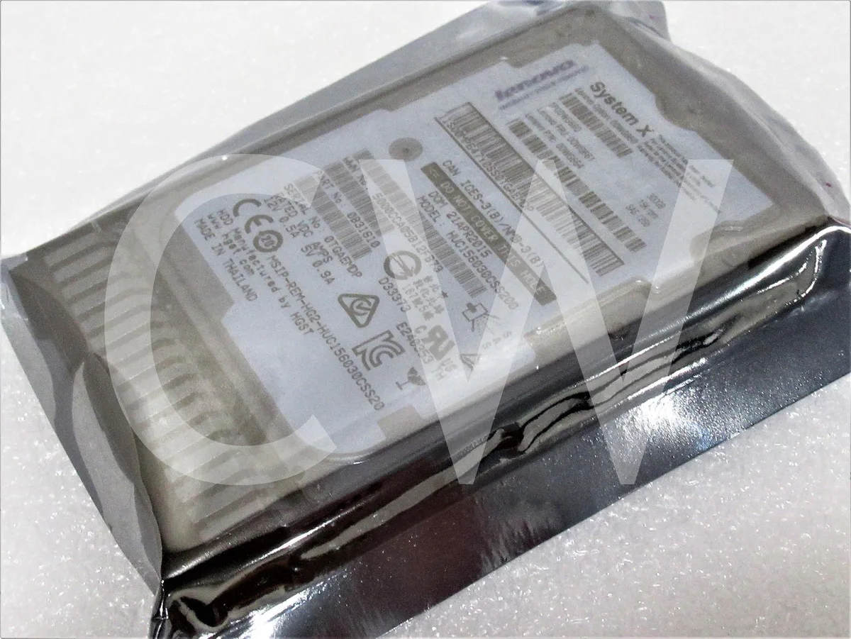 2.5 inch SAS hard drive with silver metal casing and black circuit board, mounted in a black plastic caddy tray with green pull tab