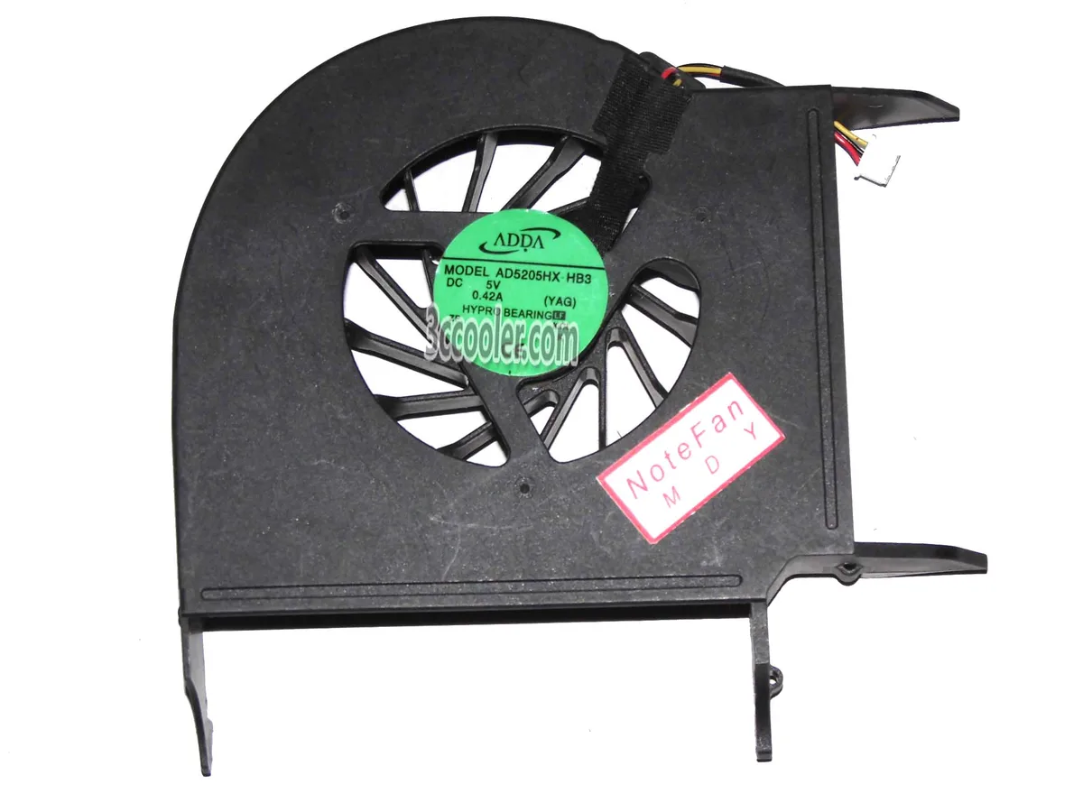 Black 3-pin blower fan model 5205 .42A 5V