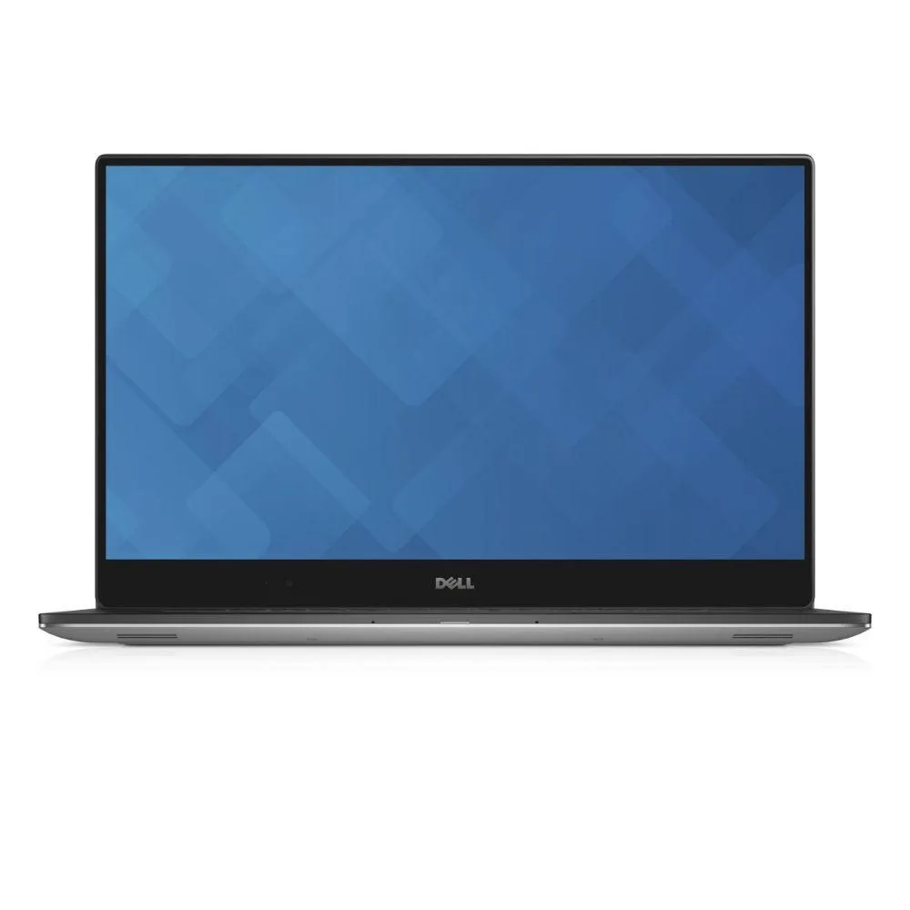 Silver Dell Precision 5520 laptop, 15.6 inch FHD non-touch screen with webcam, slim aluminium chassis