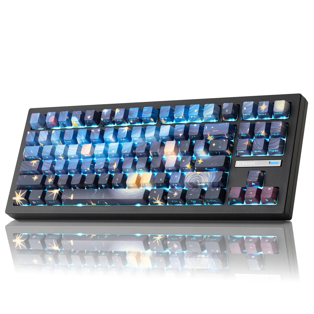 ZORNHER ZORNHER ZH870 80% Mechanical Gaming Keyboard Starry Night — photo du produit