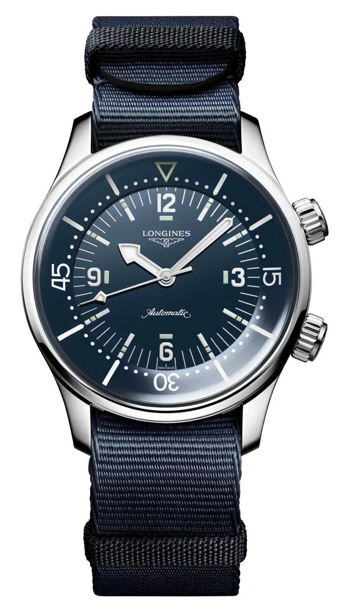 Longines Longines Legend Diver L3.764.4.90.2 39 mm Blue Dial NATO Strap Watch — product photo