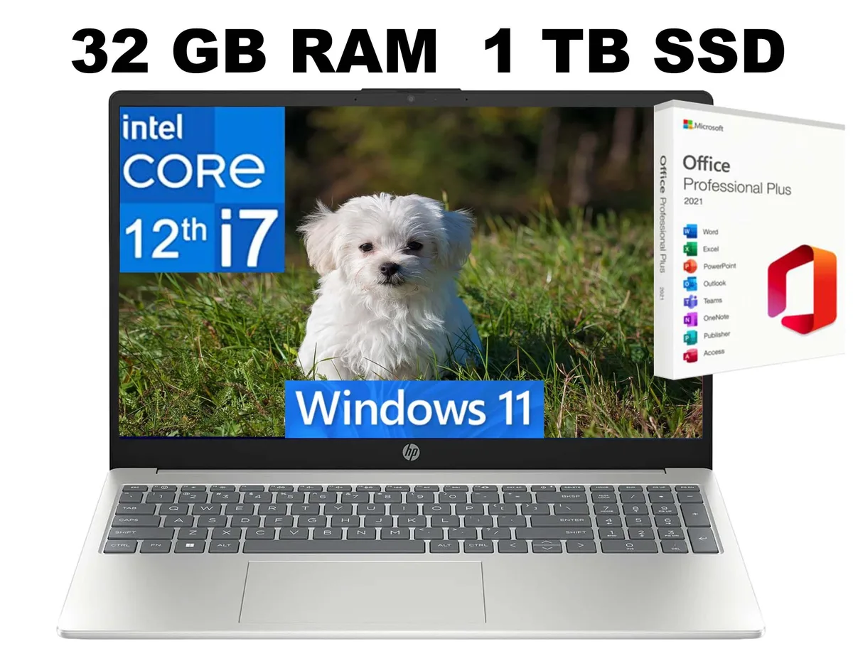 HP HP 15 laptop i7-1255U 32GB 1TB PCIe SSD — product photo