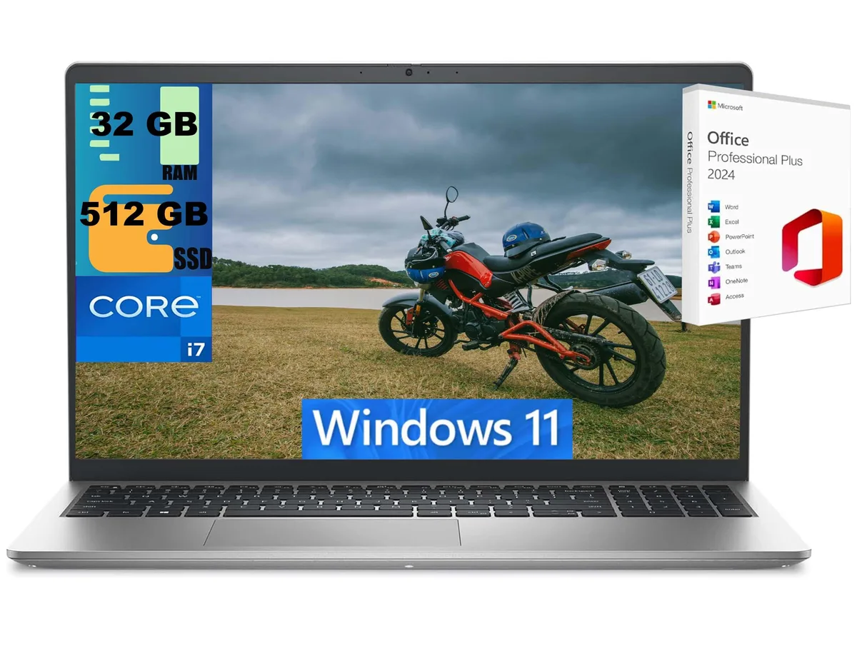 DELL DELL 15 laptop i7-1355U 10-core 32GB 512GB PCIe SSD — product photo