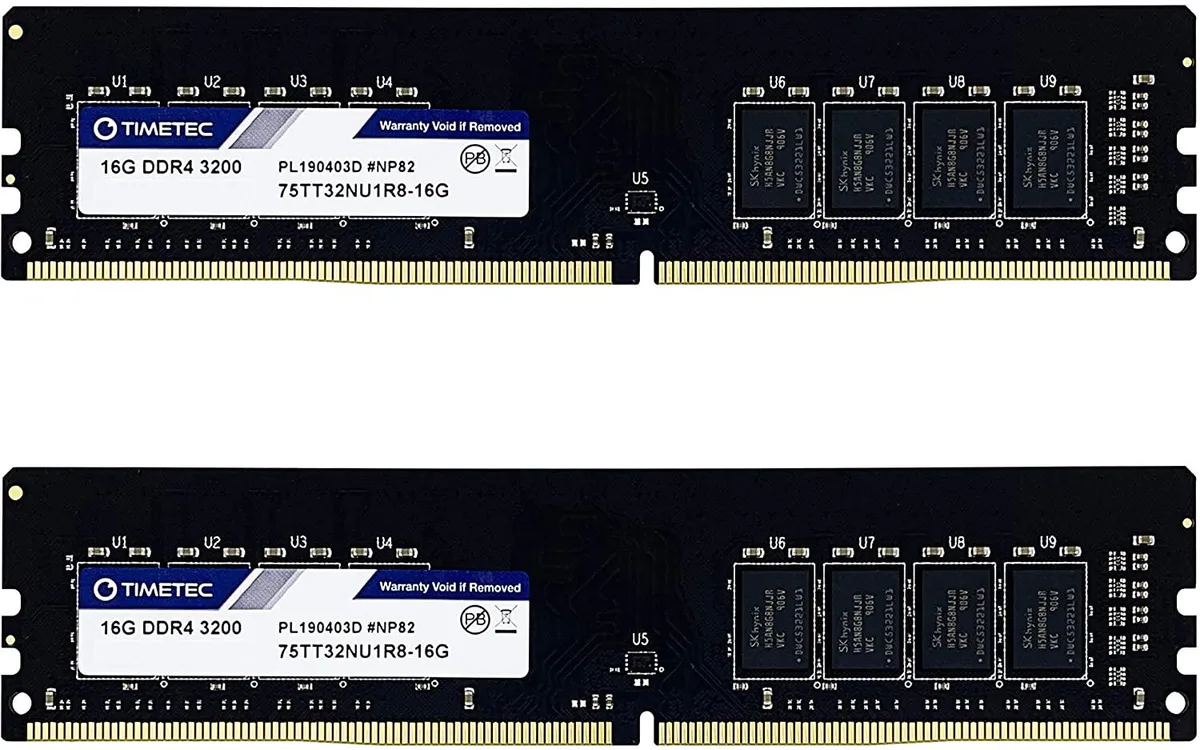 Timetec Timetec 32GB Kit (2x16GB) DDR4 3200 CL16 desktop RAM — product photo