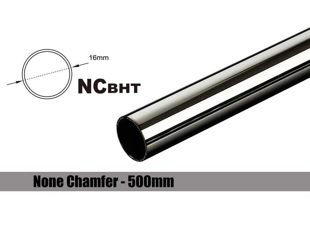 Straight black sparkle brass tube OD 16mm length 500mm