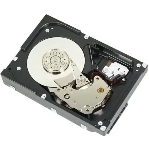 Silver 3.5 inch SATA hard drive with circuit board visible