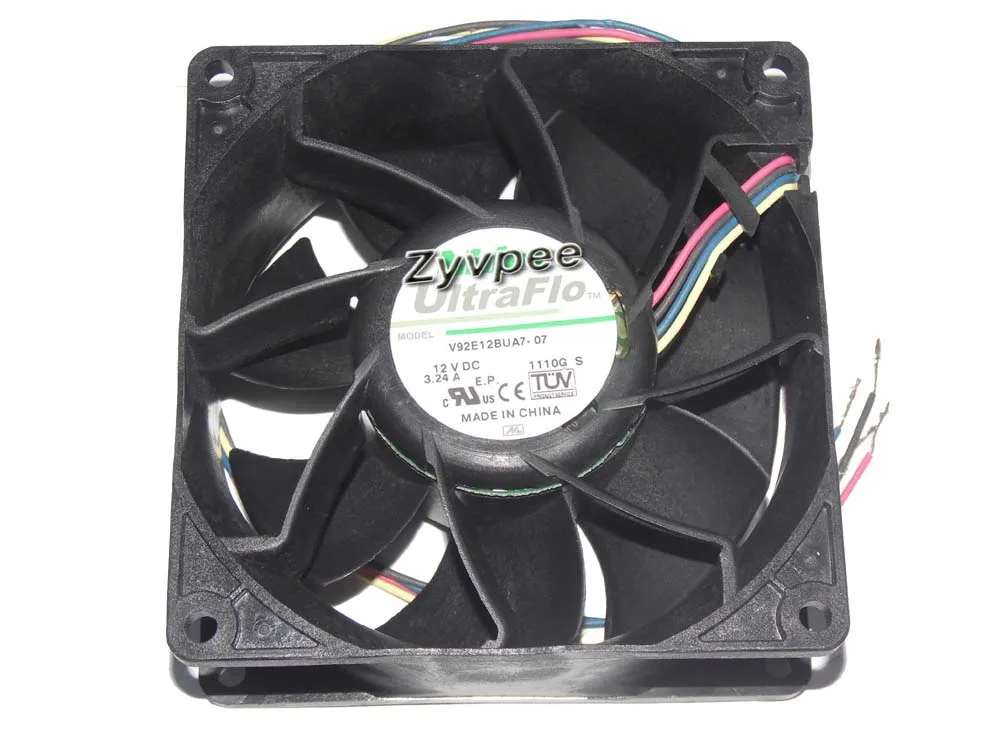 Zyvpee Zyvpee V92E12BUA7-07 92x38mm 12V 3.24A 4-wire case fan — 제품 사진