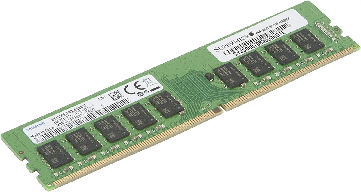 Supermicro Supermicro 8GB DDR4-2400 2RX8 ECC UDIMM desktop RAM — photo du produit