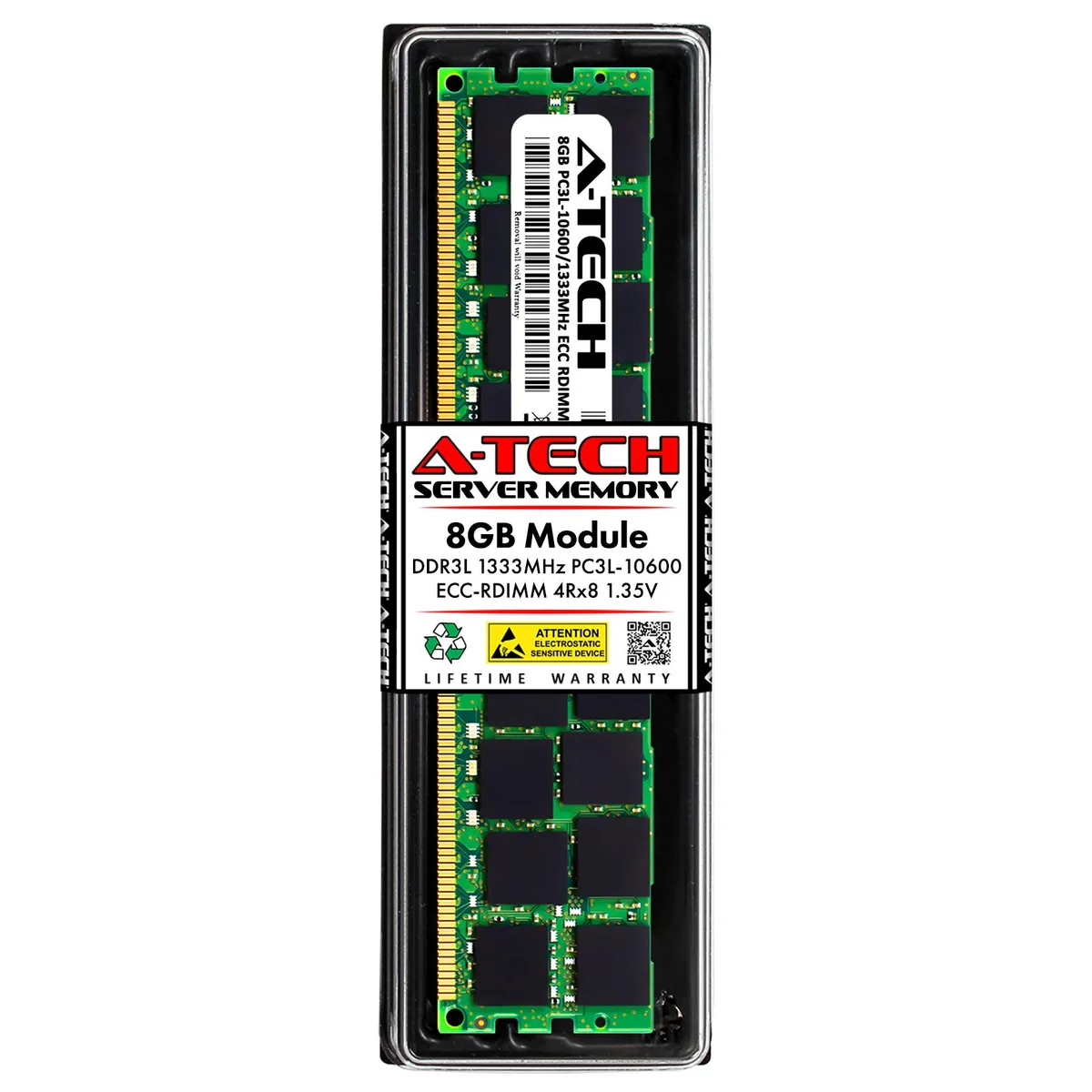 A-Tech A-Tech 8GB DDR3L 1333 ECC RDIMM 4Rx8 1.35V Server RAM — product photo