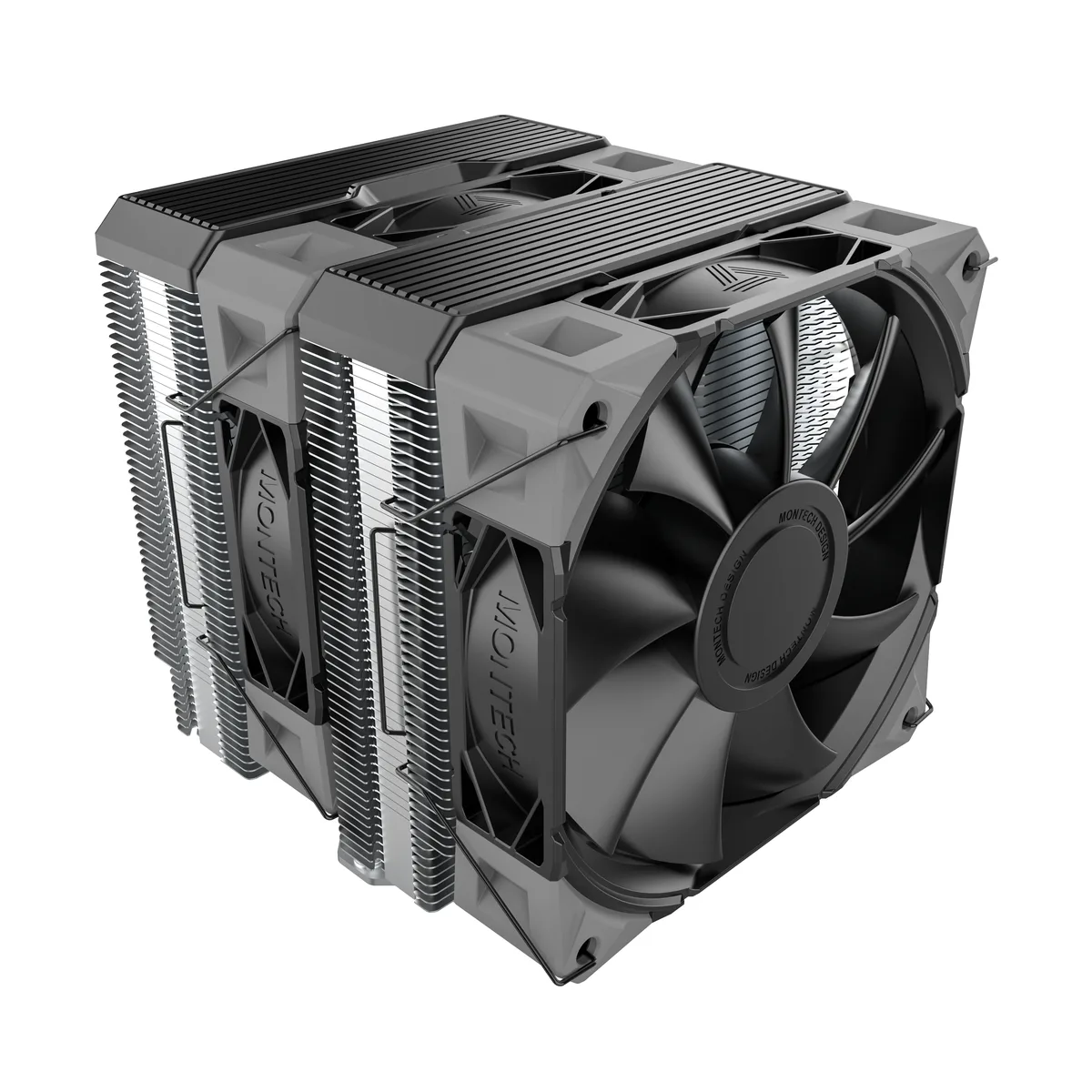 Montech Montech NX600 Black CPU cooler 6 heatpipes 28 mm fan 2000 RPM 85 CFM — photo du produit