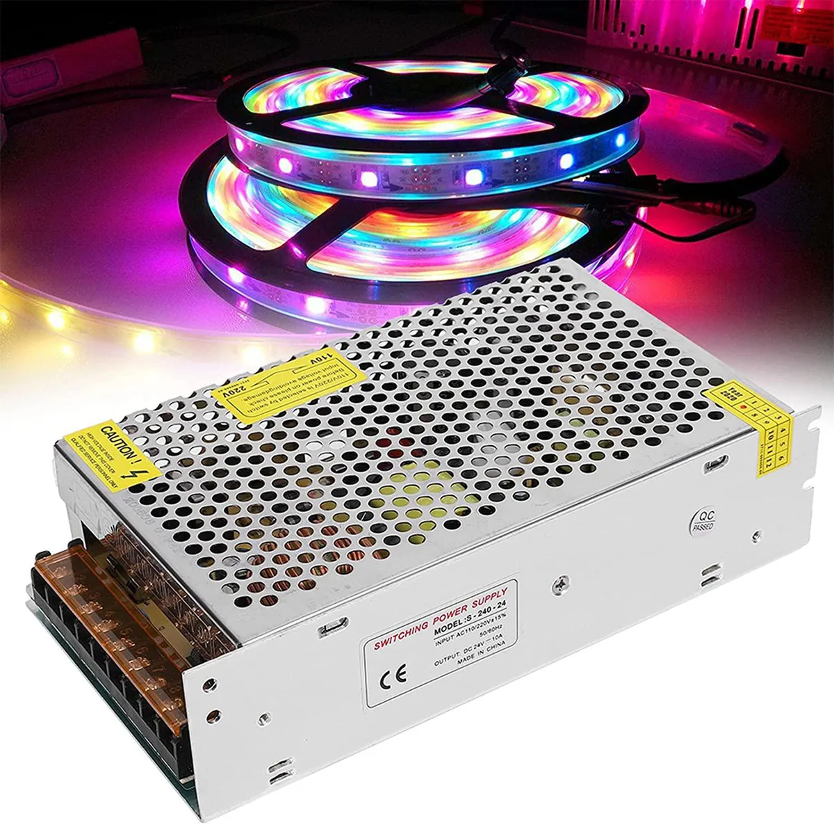 myVolts myVolts S-240-24 24V 10A 240W Power Supply — photo du produit