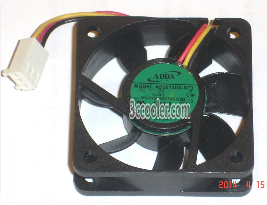 OEM Industries OEM Industries AD5012UX-D73 50mm 12V .3A 3-Pin CPU cooler — photo du produit