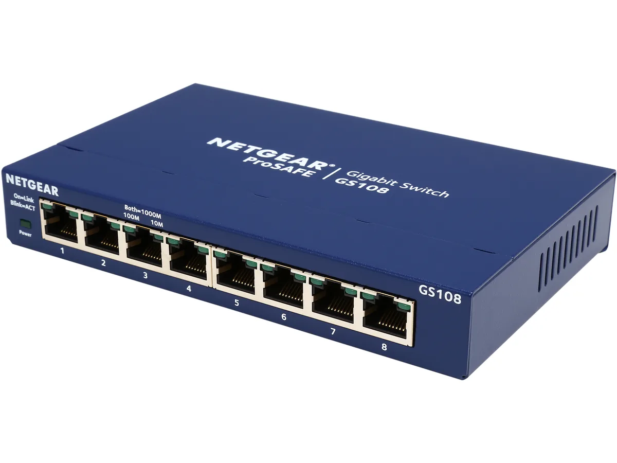 Netgear Inc. Netgear Inc. GS108-400NAS 8-port Gigabit network switch — produktfoto