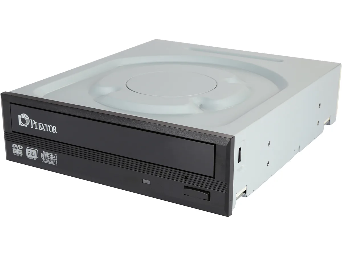 Black half-height internal DVD burner with tray load