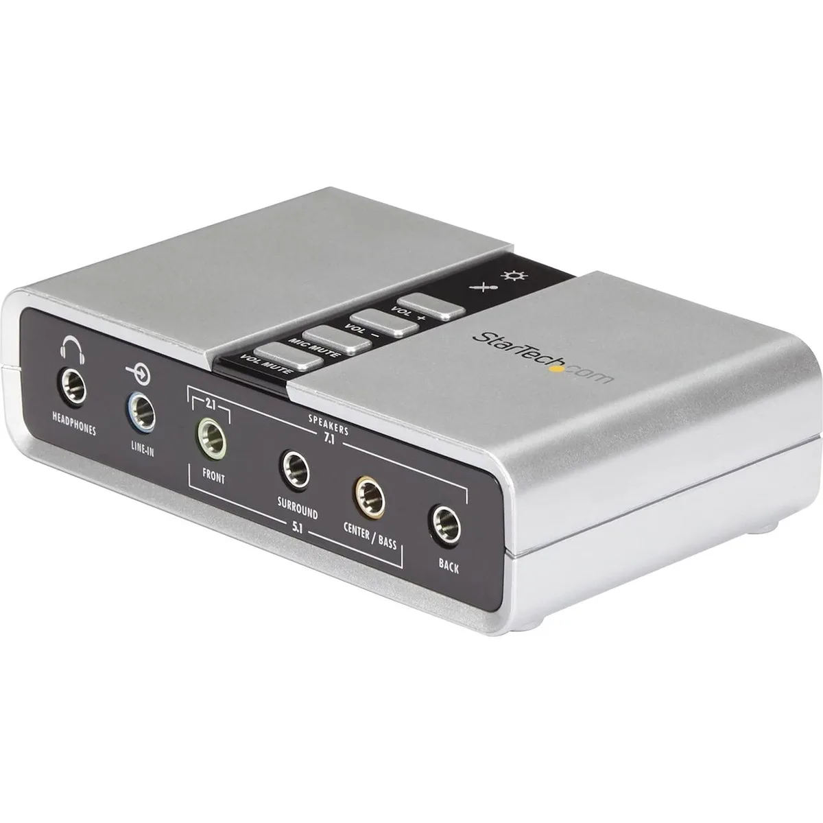 StarTech.com ICUSBAUDIO7D 7.1 USB Sound Card Silver — 제품 사진