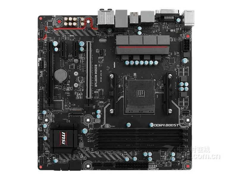 MSI MSI B350M Mortar AMD B350 motherboard Socket AM4 DDR4 64GB — product photo
