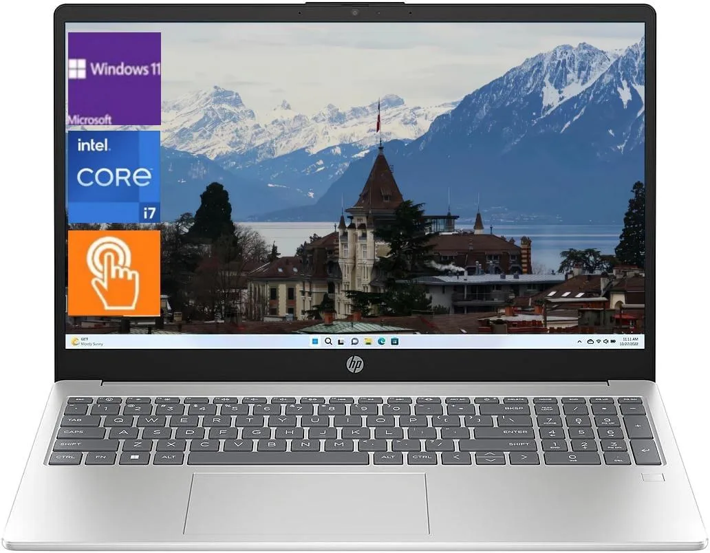 HP HP 17t-cn200 17.3" HD+ Touchscreen Laptop i7-1255U 8GB 512GB Silver — photo du produit
