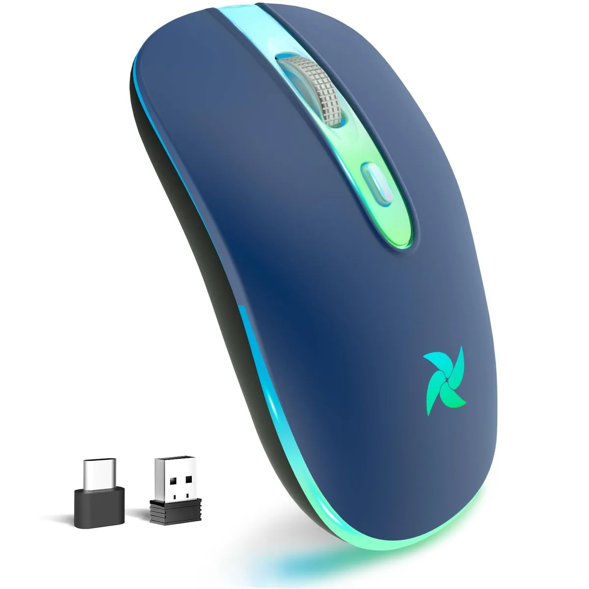 Black right-hand gaming mouse with 16 buttons, compact shape, matte finish