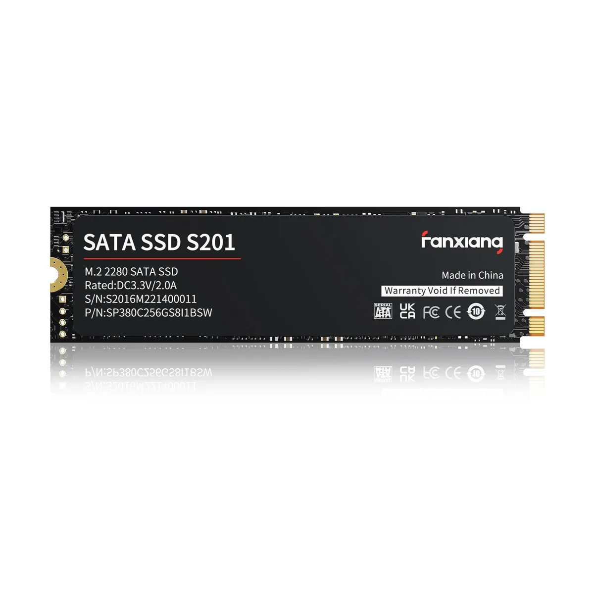 FANXIANG FANXIANG S201 128GB M.2 2280 SATA internal SSD — product photo