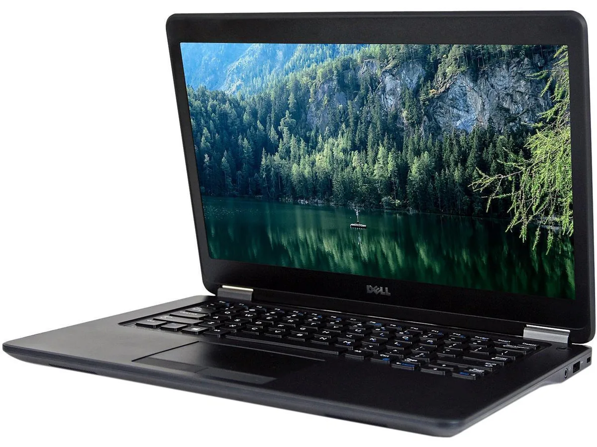 Black Dell Latitude E7450 14 inch laptop closed lid