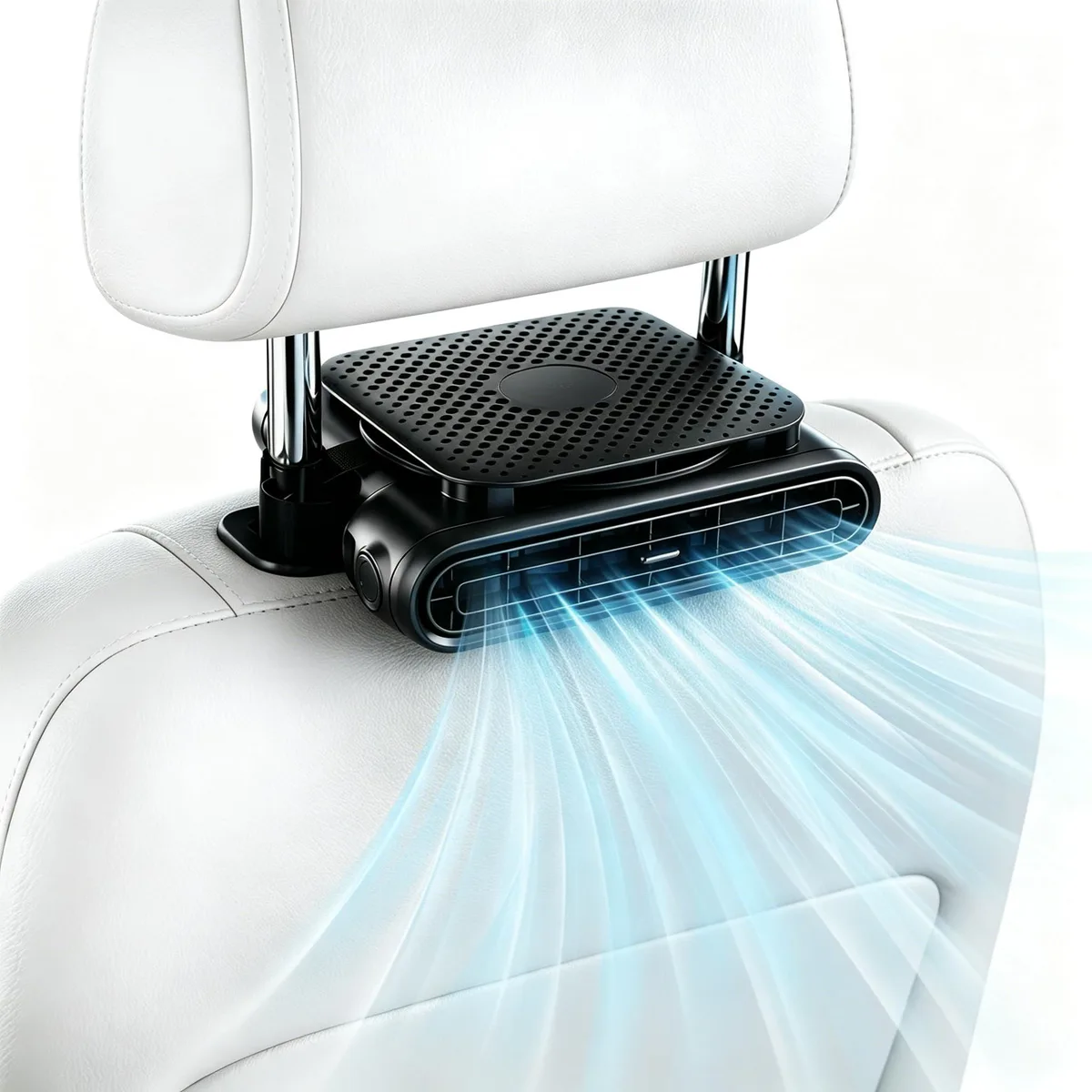 Westinghouse USB Car Cooling Fan Dual Outlet 4.6-6.2in Headrest Black — 商品写真
